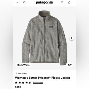 Patagonia Women’s Better Sweater (S) NWOT